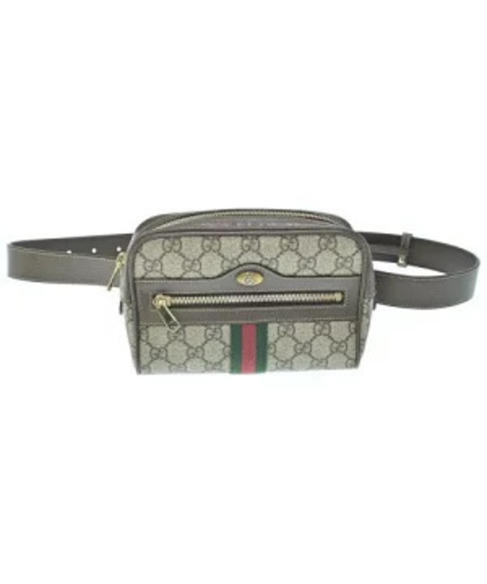Gucci Ophidia belt bag GG monogram canvas web Brown